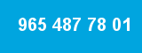 965 487 78 01 965 487 78 01